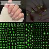 3D Luminous Jelly Nail Stickers for Kids - 5D Embossed Nail Art