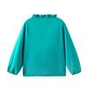 Women's Ruffle V-Neck Long-Sleeve Retro Slimming Top
