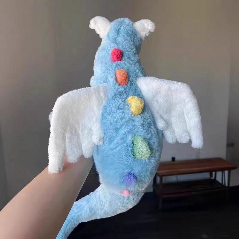 Plüschtier: Hausliche Jellycat Himmel-, Matcha-, Schnee-, Rosa- und Kaki-Drachen