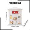 Key Cabinet Wall Mounted Storage Rustic Wooden Box for Doorway Office Living Room Decor