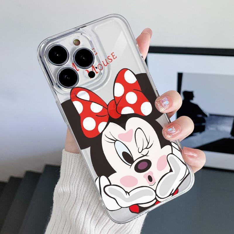 Apple 15ProMax Creative 14/13 Frosted 12 Anti-drop 11 Cartoon XR Hard Case XS Mobile Phone Case Cute Mickey