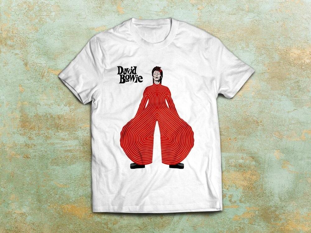 David Bowie Ziggy Stardust Graphic Print T Shirt Unisex T-Shirt XXXL