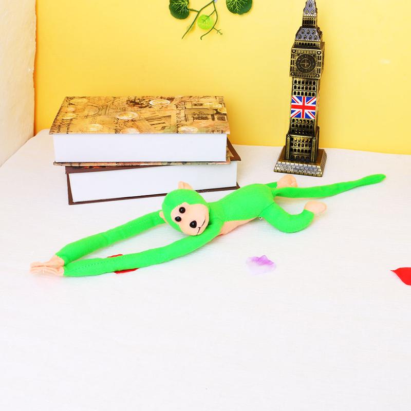 60cm Kawaii Long Arm Tail Monkey Stuffed Doll Plush Curtains Bebê Dormindo Apaziguar Brinquedos Animais Carro
