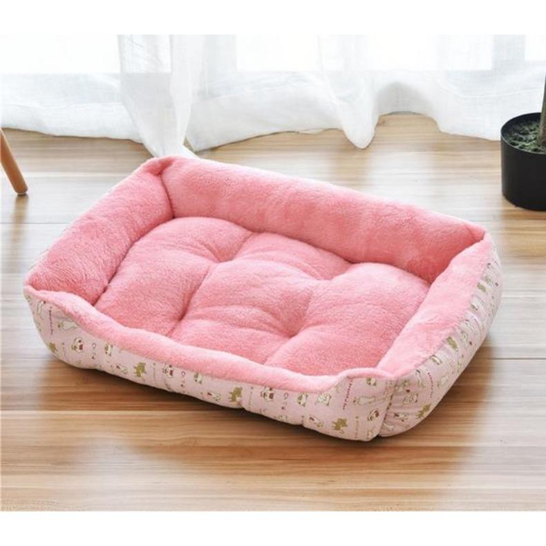 Soft Pet Bed Flannel Thickened Pet Fleece Dog House Soft Fleece Nest Dogs Baskets Mat Puppy Kennel For Cat Breathable Pets Bed