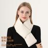 Korean Style Warm Scarf Winter Women's High-end Fashion Thick Solid Color Long European American Cross-border Down