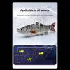 5 Pcs Multi Jointed Swimbait Fishing Lures Slow Sinking Artificial Baits
