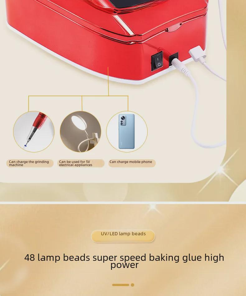 High-Power 96W Nail Light Therapy Lamp for Salons