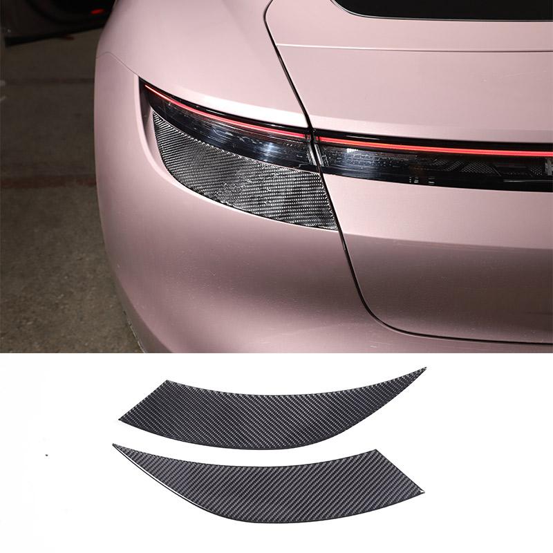 Soft Carbon Fiber for Porsche Taycan 2019-2025 Car Interior Dashboard Center Console Door Decoration Stickers Car Accessories