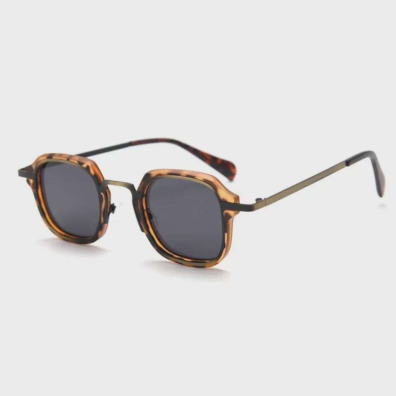 Handmade Retro Polarized Square Sunglasses - Trendy Unisex Punk Style