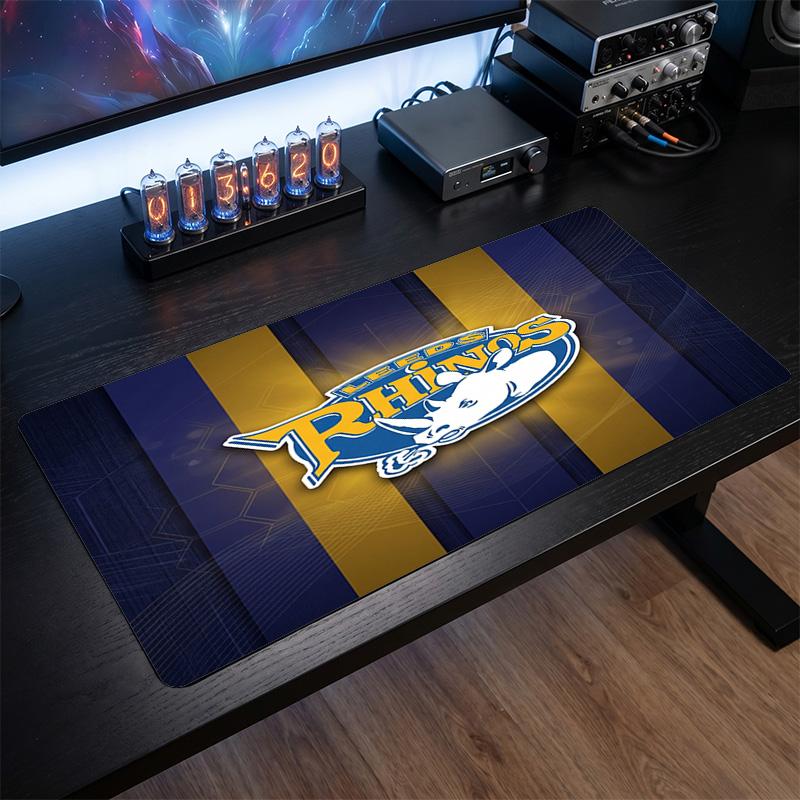 Leeds Rhinos Pattern Mousepad Anti?Slip Rubber Desk Pad For Gaming Working Desktop Decoration