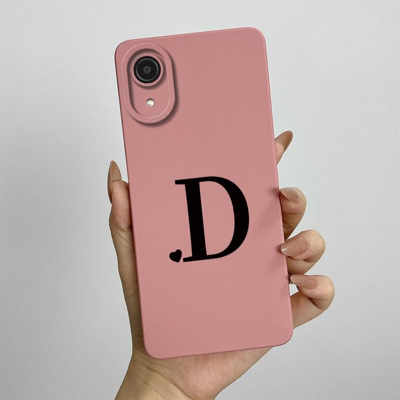 For Samsung A03 Core Case Galaxy A03 Core Cover SM-A032F SM-A032F SM-A032 Luxury Letters Square Phone Case Shockproof Back Cover