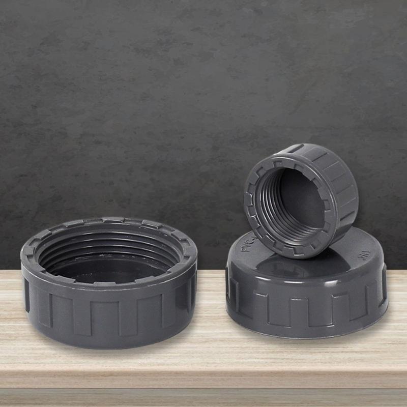 Aquarium Fish Tank Water Tube End Plug Female Thread PVC End Caps Garden Irrigation Pipe End Caps Easy To Install
