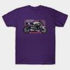 Herren Schwarzes T-Shirt mit Aufdruck Ride Street Triple Rs Bwc No-Cut Transferpapier Druck Baumwoll-T-Shirt