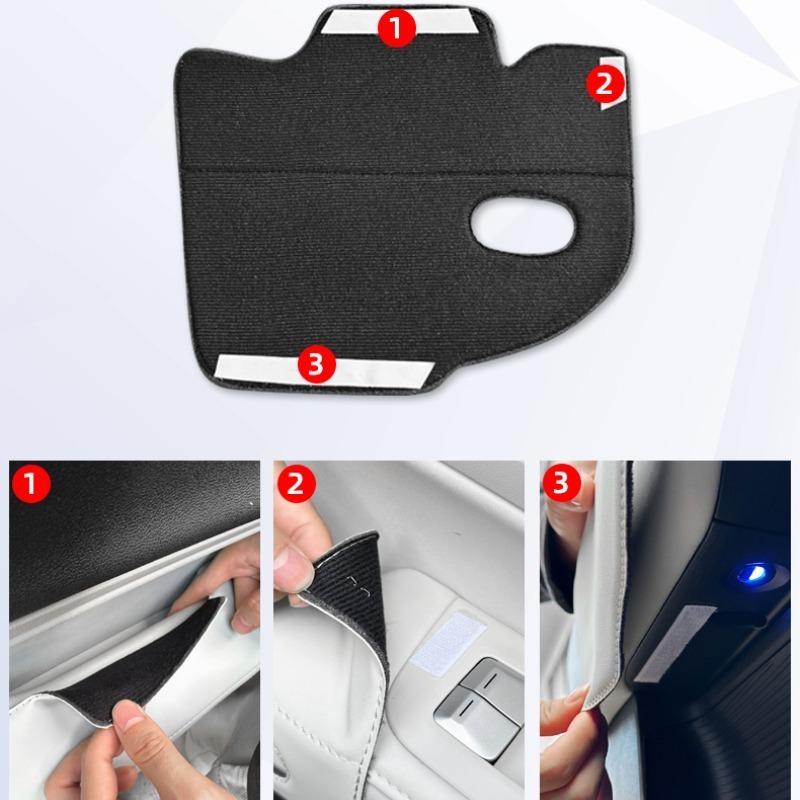 For Xpeng G6 P7+ Xiaopeng Car Door Handle Cover Leather All Inclusive Door Handle Anti Dirty Protection Pad Interior Accessories