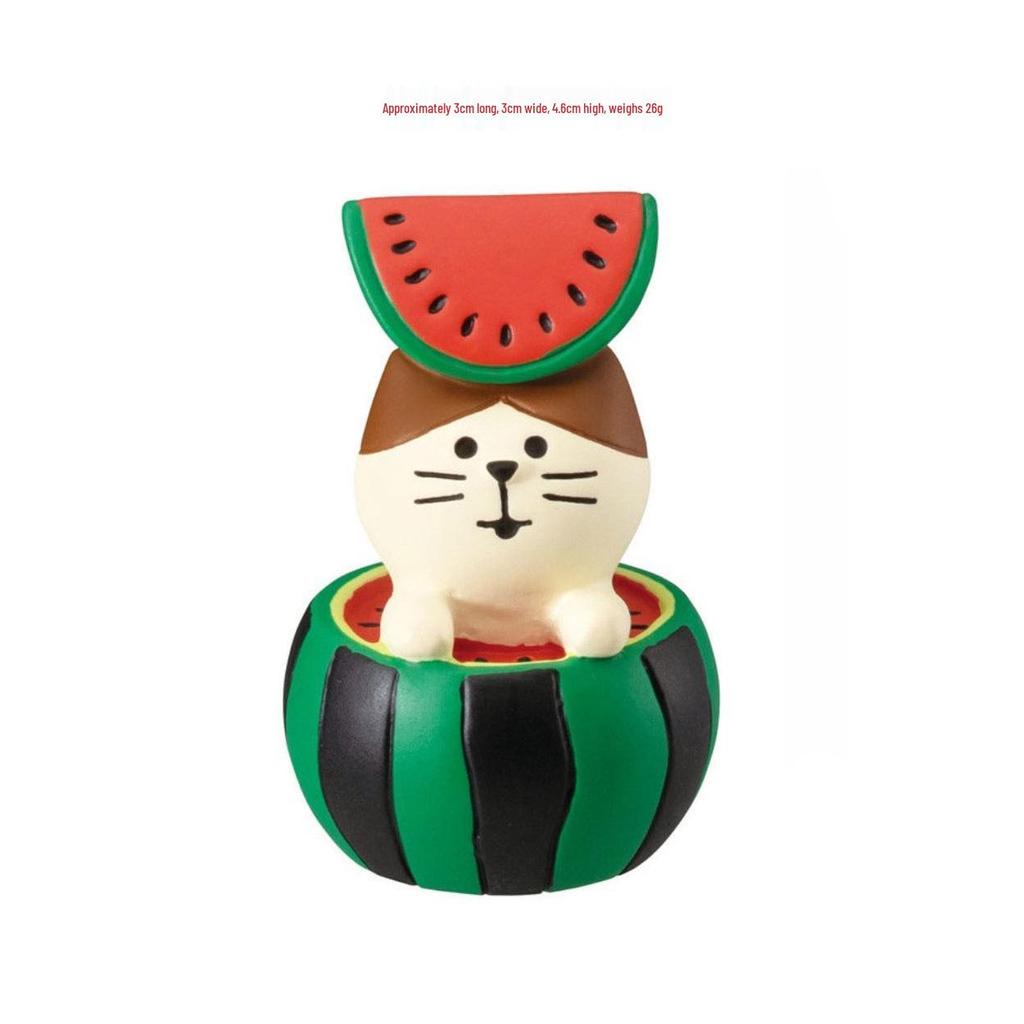 Creative Japanese Cat Ice Cream Resin Desk Ornament
