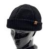 BORE RIB ROLL WATCH Boa Rib Roll Watch Roll Cap Rib Knit Fur Lining Fisherman Cap Short Watch FREE Black [Ruben]