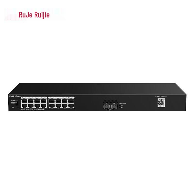 

Ruijie RG-ES118GS-E 16-портовий гігабітний некерований комутатор