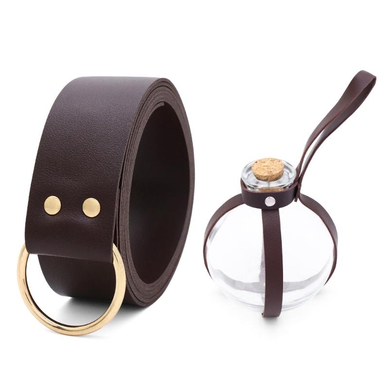 Средневековая кожаная боковая сумка Кожаный пояс Бутылочка для зелья Средневековая поясная сумка для волшебника Средневековые поясные сумки для Хэллоуина