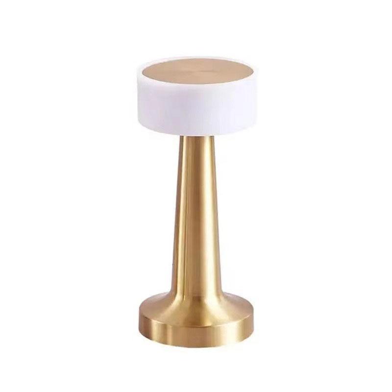Lámpara de mesa retro de metal táctil, decoración para bar, mesa de café, restaurante, luz de escritorio, luces LED de noche recargables para dormitorio.