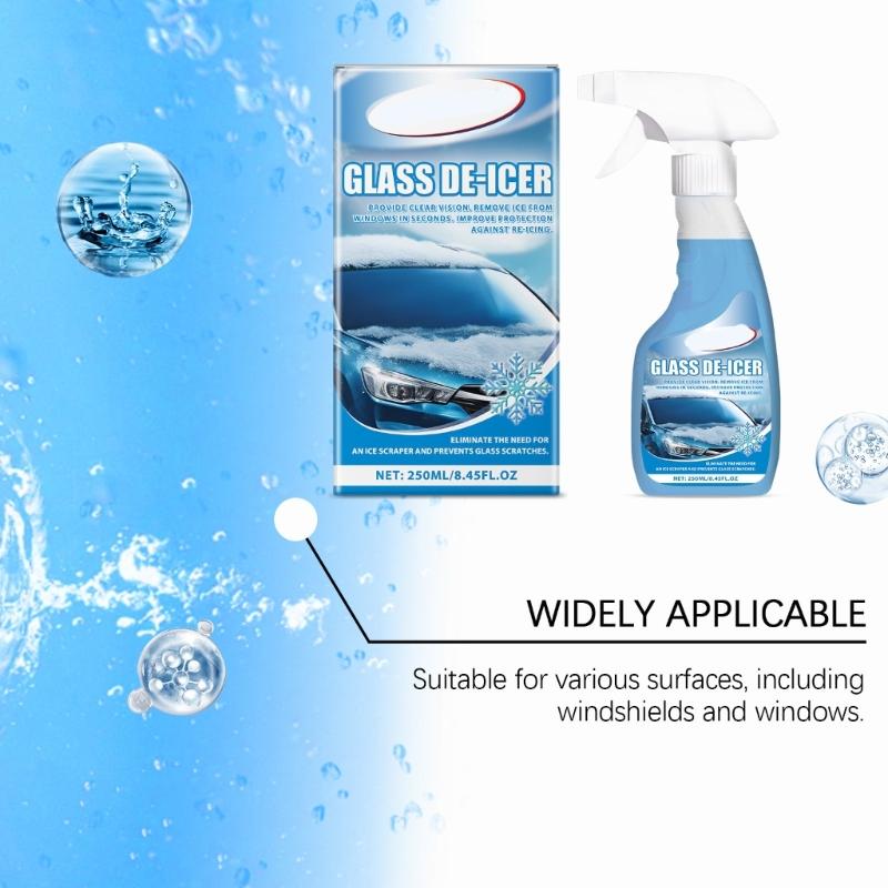 Car Ice Remover Sprayer Winter Car Windshield Deicer Snow Removal Sprayer Defrosting AntiIcing Tool 250ml