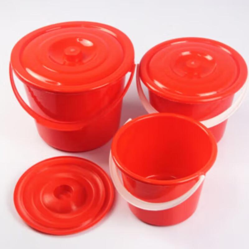 Red Plastic Paint Mixing Bucket