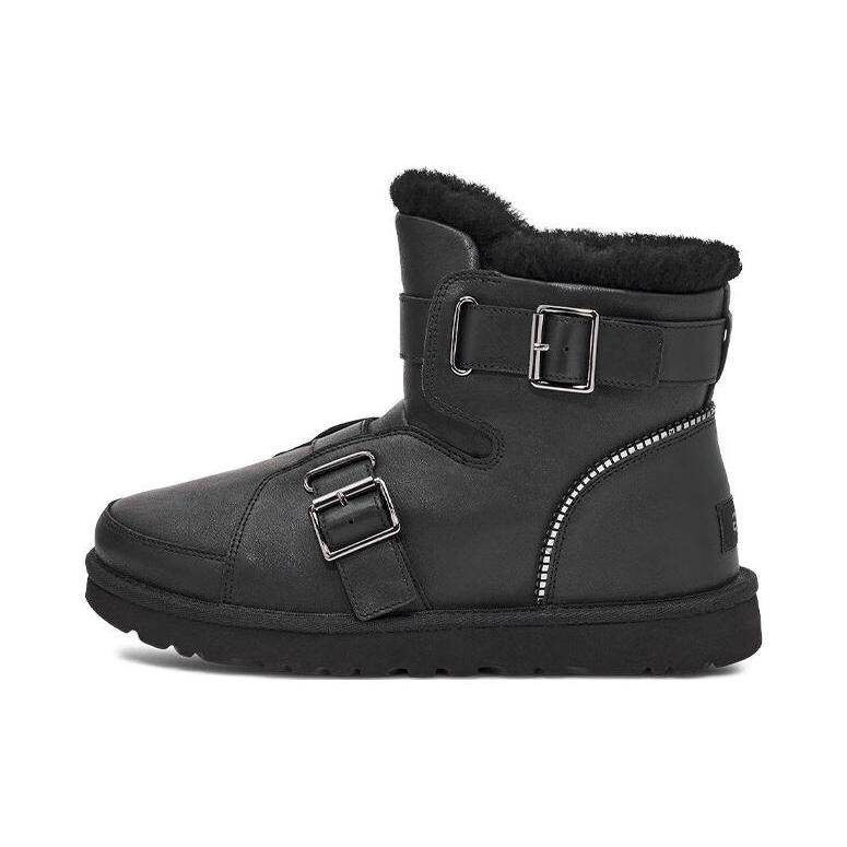 (WMNS) UGG Mini Buckle Short Boots Black Women s 1138157-BLK EU 36