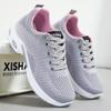Shoes Women's Spring and Autumn New Casual Shoes Women's Breathable Flying Weaving Sneakers Women's Large Size Women's Shoes Versatile Running Shoes
