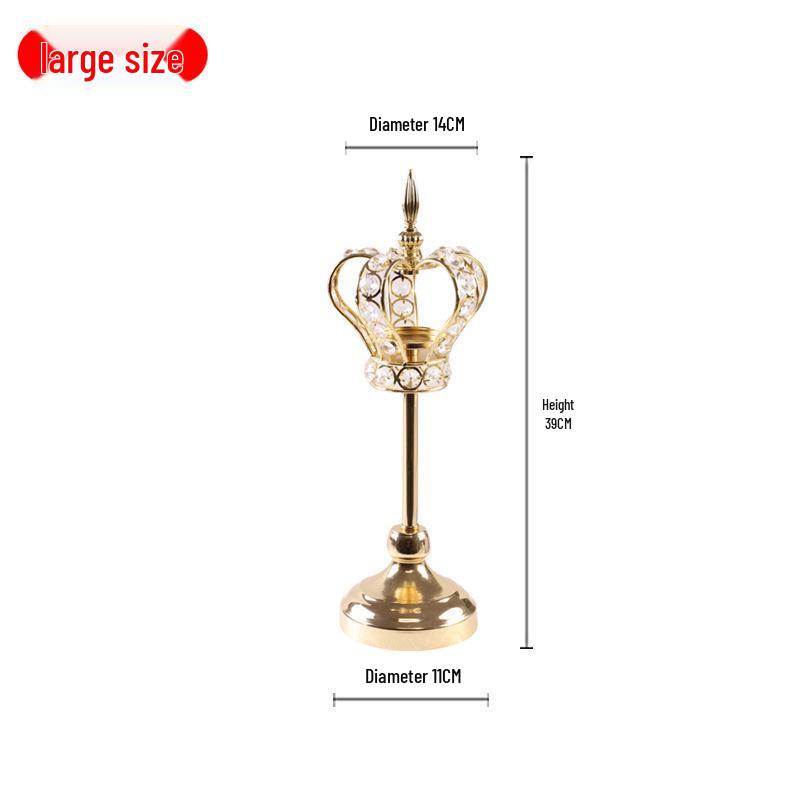 European Crystal Candle Holder for Dining & Decor