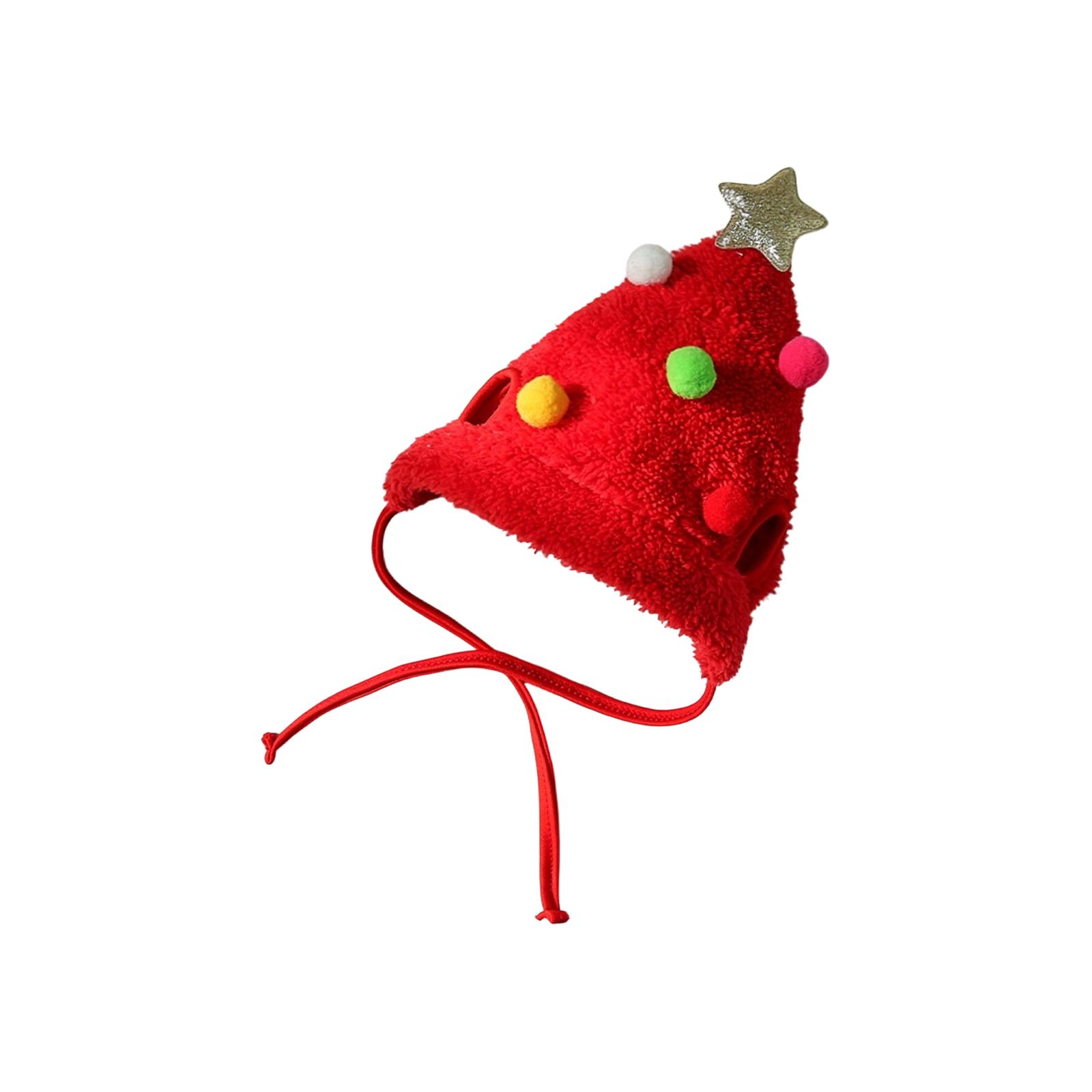 Рождественский костюм для щенка, собаки, кошки, рождественский костюм для кошки, шапка Санты, оленя, аксессуары, праздничная одежда для питомца, рождественский головной убор для питомца S