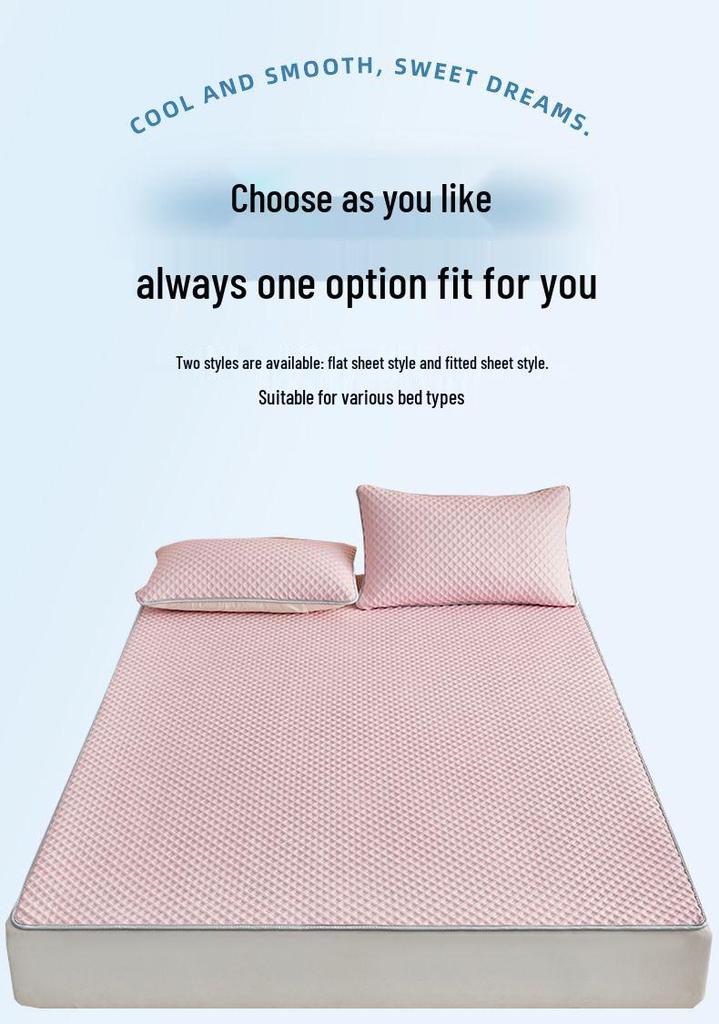 Ice Silk Cool Mat - Non-slip Bed Sheet for Summer