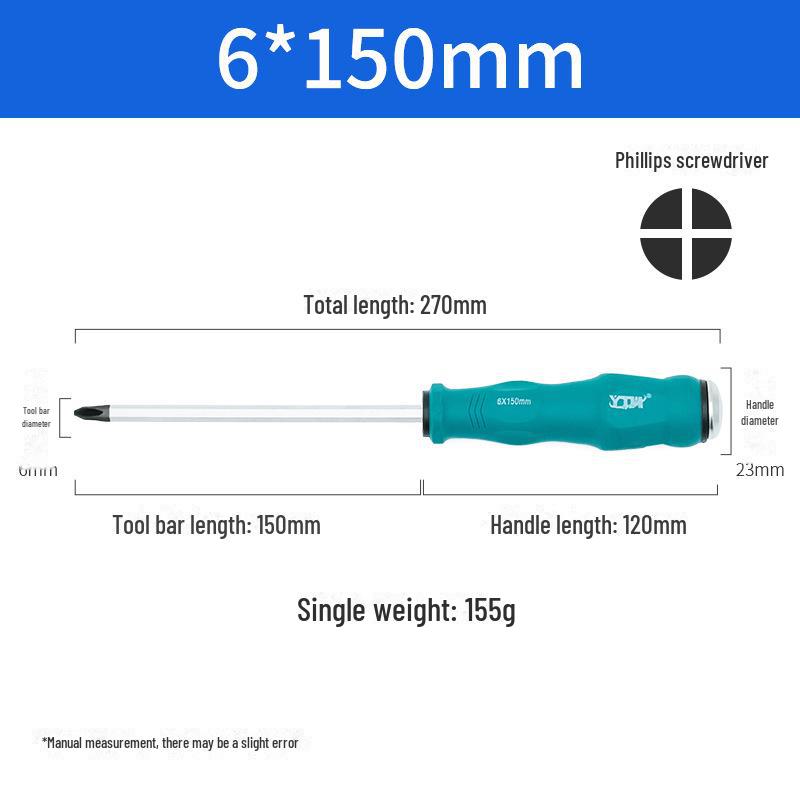 Dual-Purpose Mini Screwdriver Set: Single-use Cross & Flat Head, Magnetic Core, Impact-Resistant