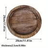 1PC Wood Trays Round Wooden Candle Holder Tray Plate Snack Dessert Kitchen Table Centerpiece Decoration Home Decor