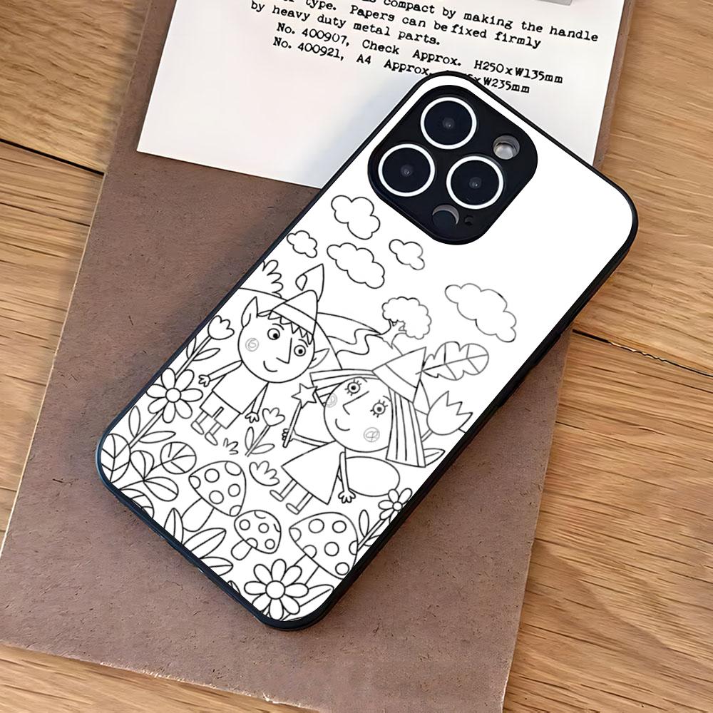 Ben And Hollys Little Kingdom Phone Case For IPhone 17 Air 16 E Pro Max 15 14 13 Mini 12 Pro 11 Max Plus Black Glass Cover
