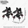 MOOXI MOC Space Wars Movie Robot Soldier Fighter Tank Weapons Battle Scene Models Bricks Building Blocks Figures Toys Kids Gifts