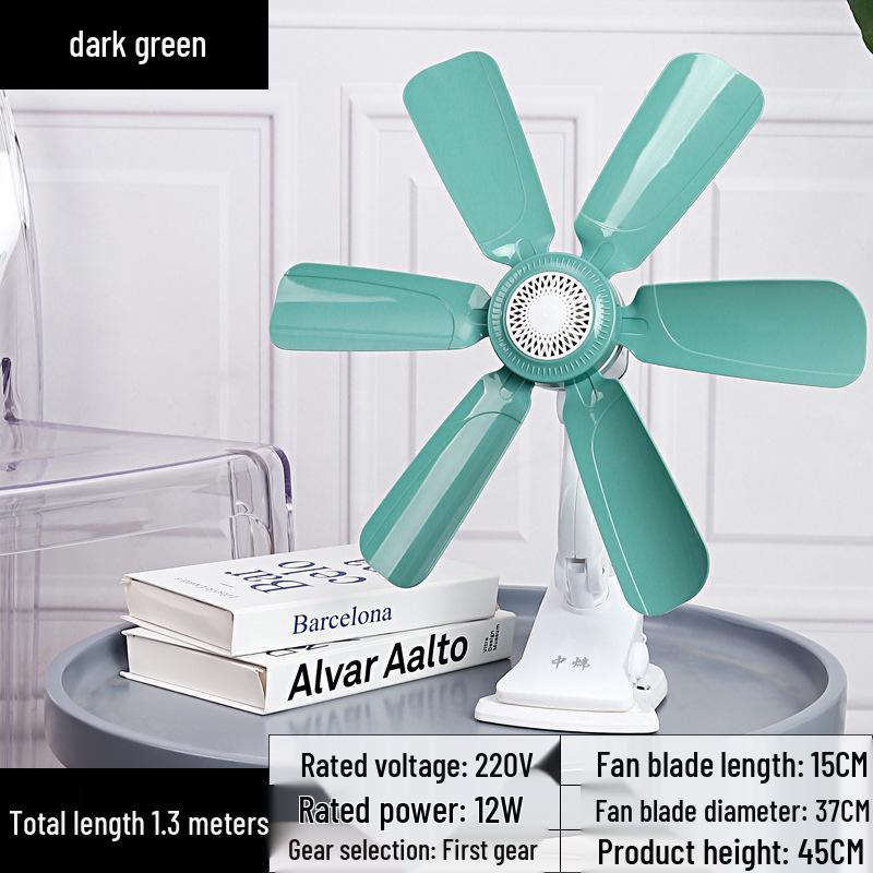 Compact Silent Clip Fan for Dorm and Bedroom