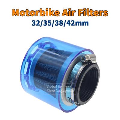 28/32/35/38/42mm Universal Motorrad Motorrad Luftfilter Reiniger Für 50cc-250cc ATV Pit Dirt Bike Roller Spritzwassergeschützt