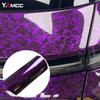 Car Glossy Forged Carbon Purple Wrap Film Self Adhesive Waterproof Stickers for Auto Motorcycle Scooter Decal Decorate Wrapping
