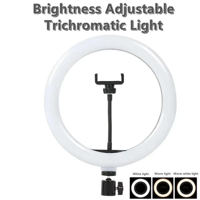 Adjustable Brightness Selfie Ring Light Photography LED Ring Lamp Light For Phone Video Recording Live Broadcast Selfie Led Lamp