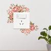 1pc Watercolor Flower Pattern Light Switch Stickers, Bathroom Bedroom Living Room Switch Stickers, Removable Self-Adhesive Wall Stickers
