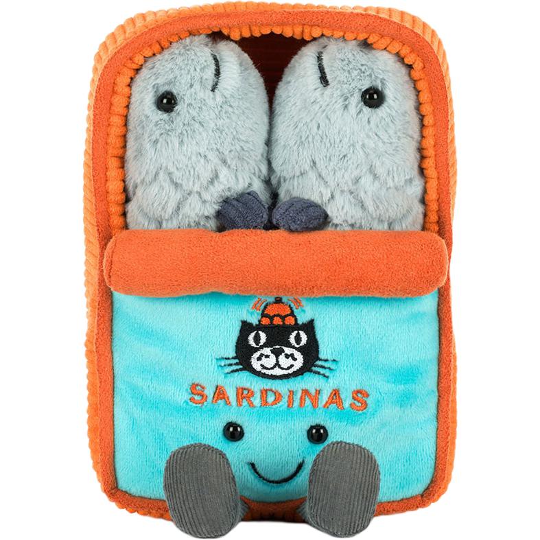 

JELLYCAT Fun Food Series Delicious Seafood Sardines Companion and Comfort Doll Plush Doll Sitting Height 12.7cm Tall