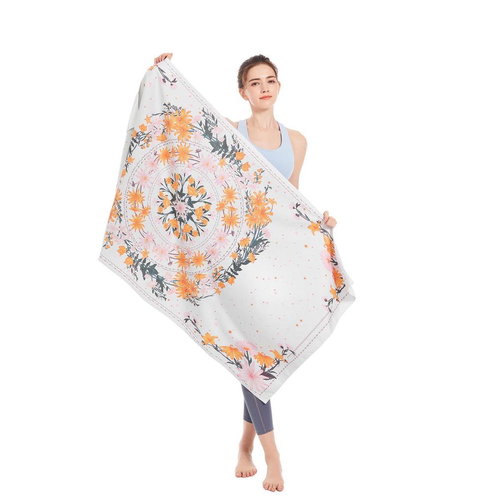 Double-Sided Microfiber Beach & Bath Towel - Absorbent, Quick-Drying