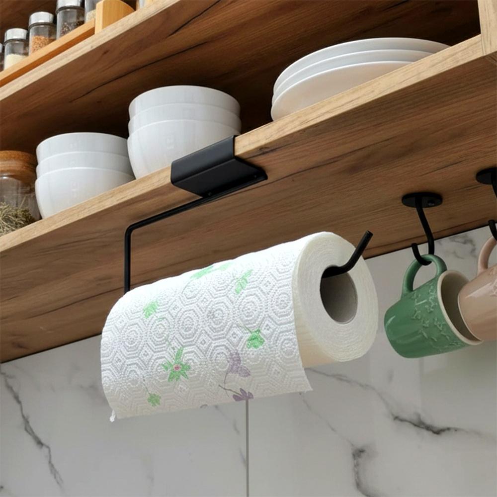 Uchwyt Ręcznik Papierowy Ścienny Wieszak Kuchenny Wsuwany Bez Wiercenia