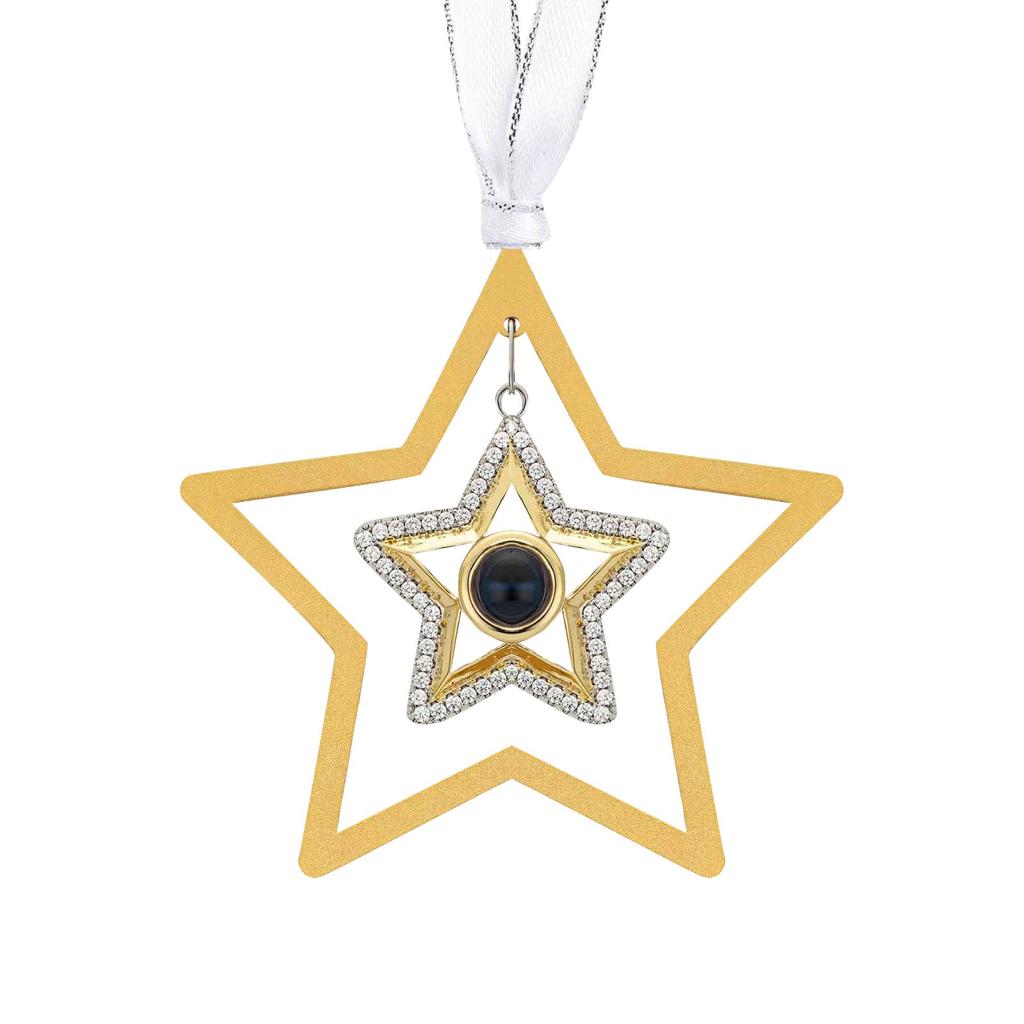 Thanksgiving Gift Snowflake Projection Necklace Custom Female Made To Order Dusts Scratch Color Chart Photo Love