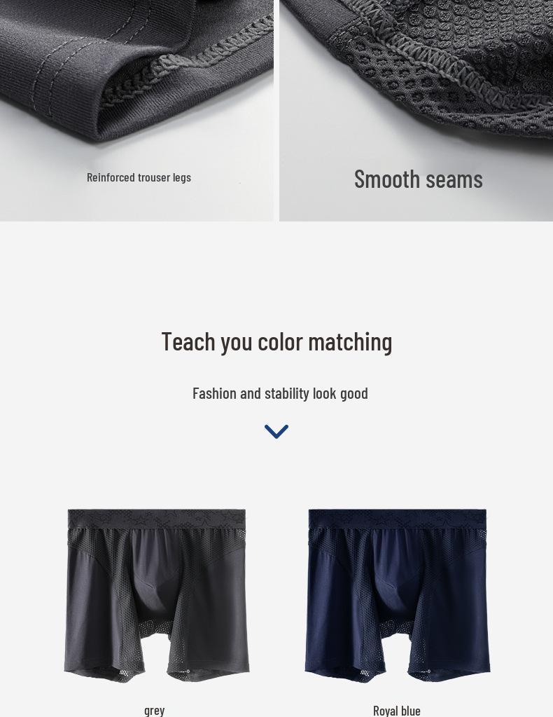 Men's Anti-Chafing Sport Boxer Briefs - Breathable, Comfortable, Mid-Rise, Double Layer Short Underwear