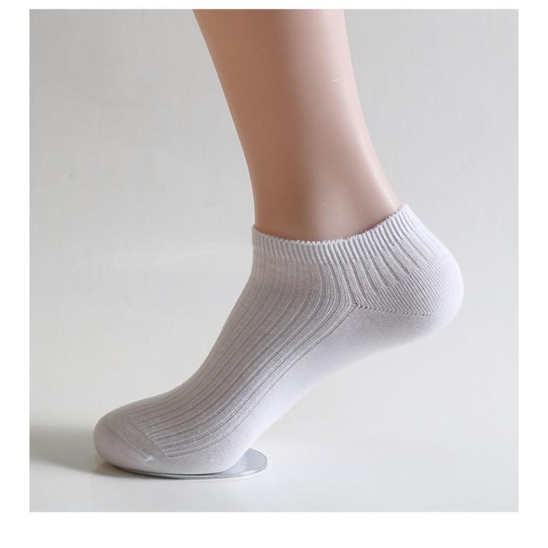 Casual Men's Boat Socks, Jacquard Combed Cotton Socks, Breathable, Sweat-absorbent, Anti-friction Adult Socks for Men