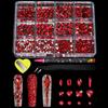 New Flat-Bottomed Diamond Heterosexual Mixed Diamond Nail Art Jewelry Mixed Mixed Round Glass Diamond Rhinestone Nail Decoration