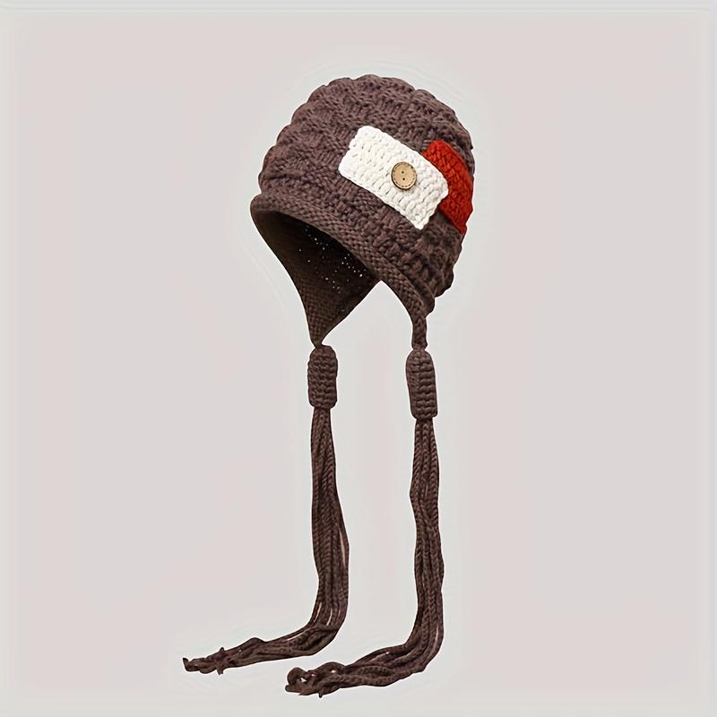 1pc Women's Winter Peru Ear Flap Hat for Cycling, Outdoor Activities & Valentine's Day Suitable for Skiing, Snow