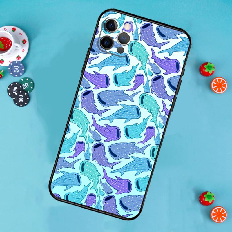 whale sharks Phone Case For iPhone 17 Air 14 16 15 11 12 13 Pro Max 12 13 mini 15 16 Plus 16e Cover Funda