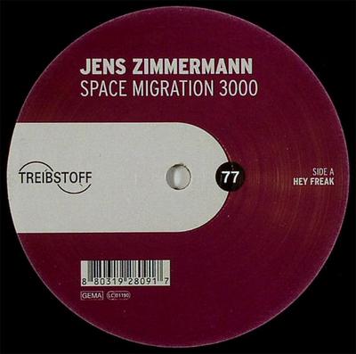 12inch Record JENS ZIMMERMANN - Space Migration 3000 TREIBSTOFF77 Treibstoff 2008 Germany Dance & Electronica Used