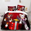 3D NEW Teens The Movie hedgehogs Boy Bedding Set Anime Digital Cartoon Sonic Duvet Cover Comforter Bed Youth Kids Girl Boys Gift